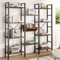 Celebalcony 71.6H x 57.8W Bookcase 4 Tier Bookshelf with 11 Open Display Shelves Large Etagere Bookshelf Open Shelves for Home Office
