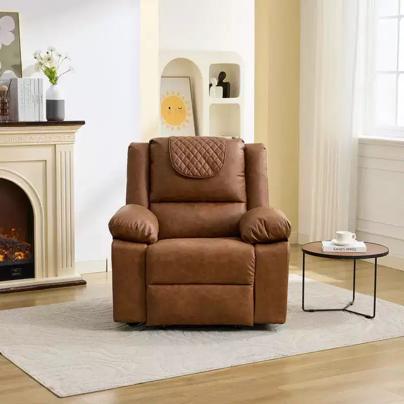 Fauteuil inclinable massant et chauffant pour adulte, inclinaison manuelle à 135°