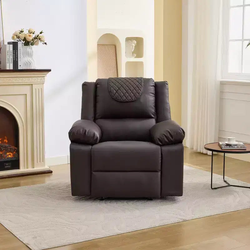 Fauteuil inclinable massant et chauffant pour adulte, inclinaison manuelle à 135°
