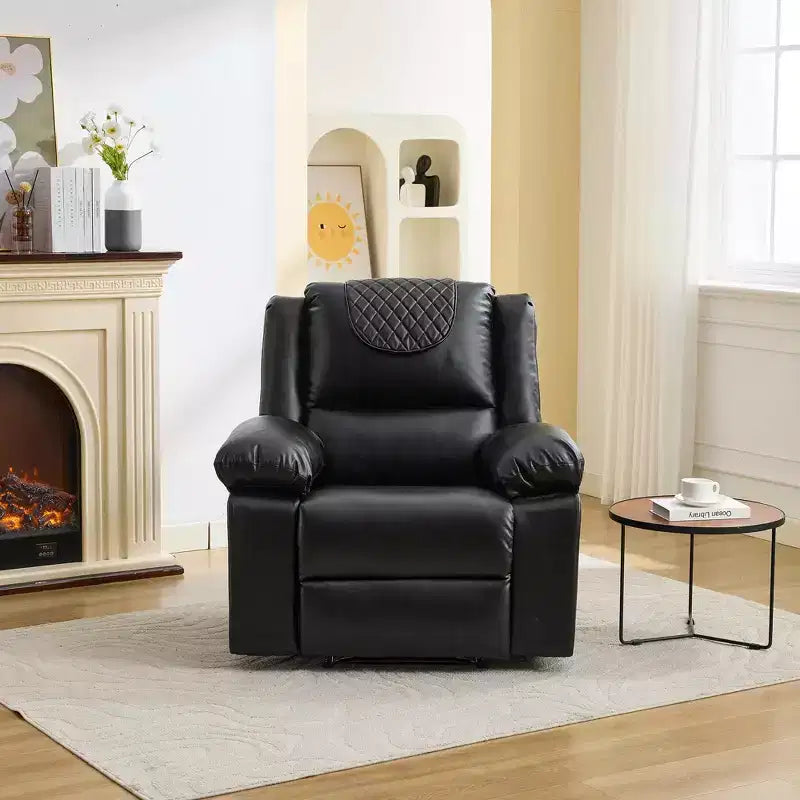 Adult heated massage recliner, 135° adjustable manual recliner