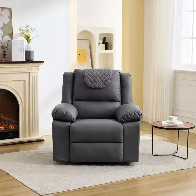 Fauteuil inclinable massant et chauffant pour adulte, inclinaison manuelle à 135°