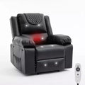GustoWave Adult Recliner Chair with Heating & Massage 135 Adjustable Manual Recliner with Side Storage Pockets & Remote Control