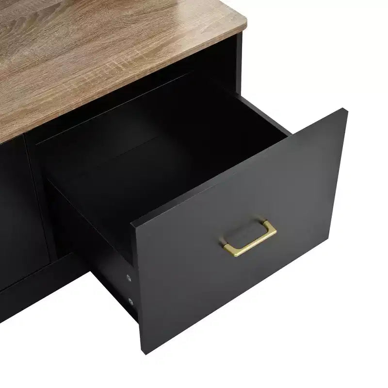Porte-manteau d'entrée cinq-en-un avec banc et patère