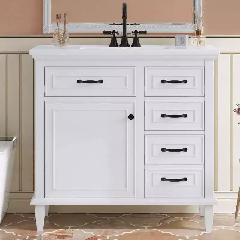 Dessus de comptoir de lavabo en céramique pour meuble-lavabo