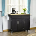 Ilot de cuisine mobile avec rangement