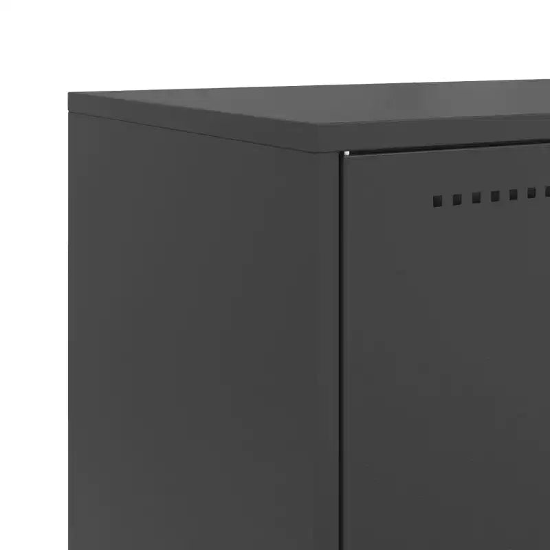 Desserte noire en acier, desserte rectangulaire industrielle de taille moyenne