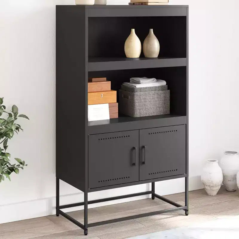 Highboard Noir Acier  Highboard Rectangulaire