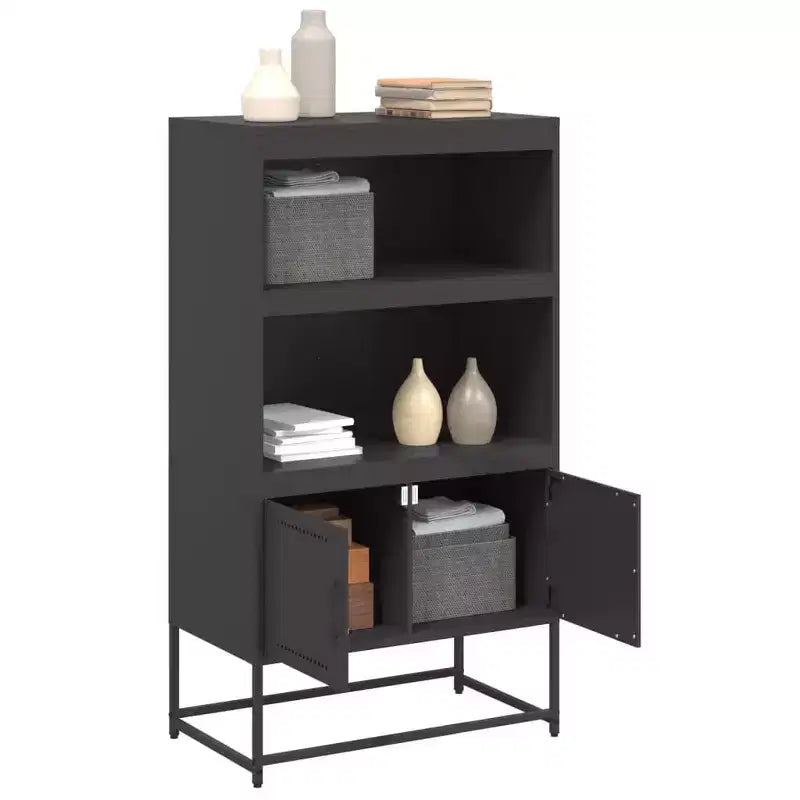 Highboard Noir Acier  Highboard Rectangulaire