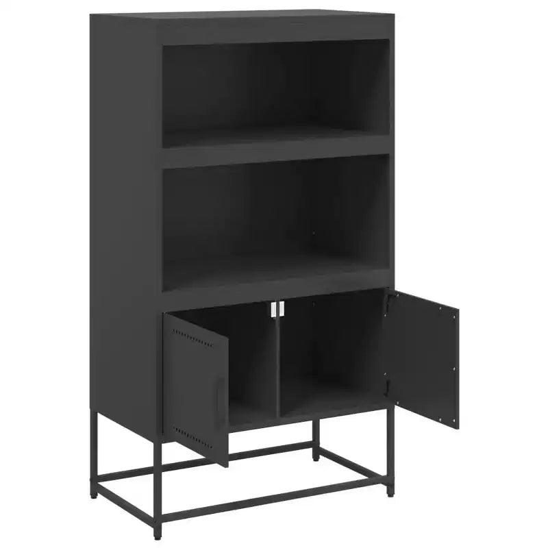 Highboard Noir Acier  Highboard Rectangulaire