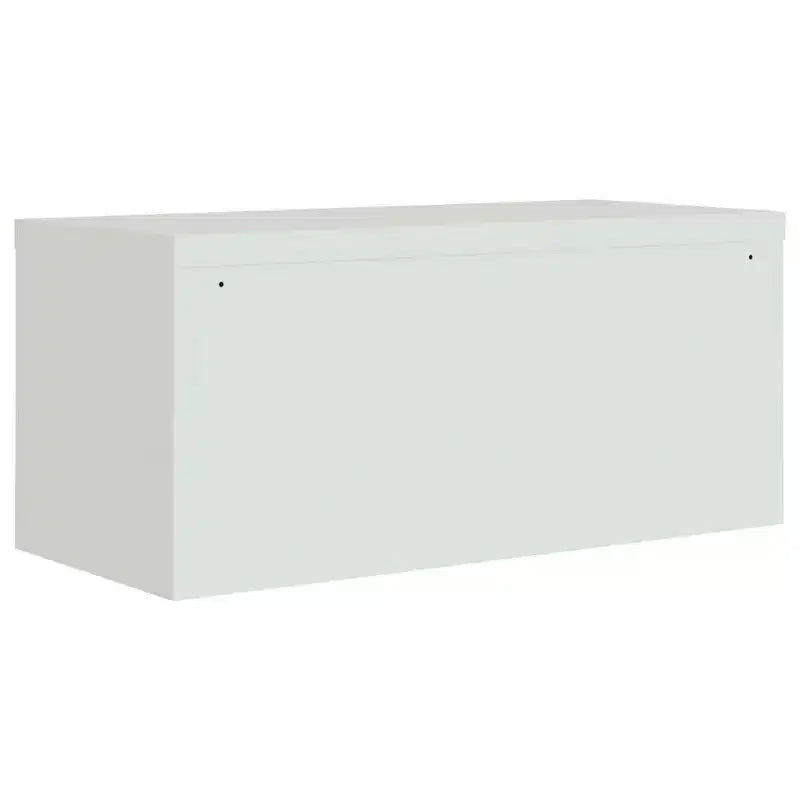 Classeur en acier revêtu de poudre gris clair