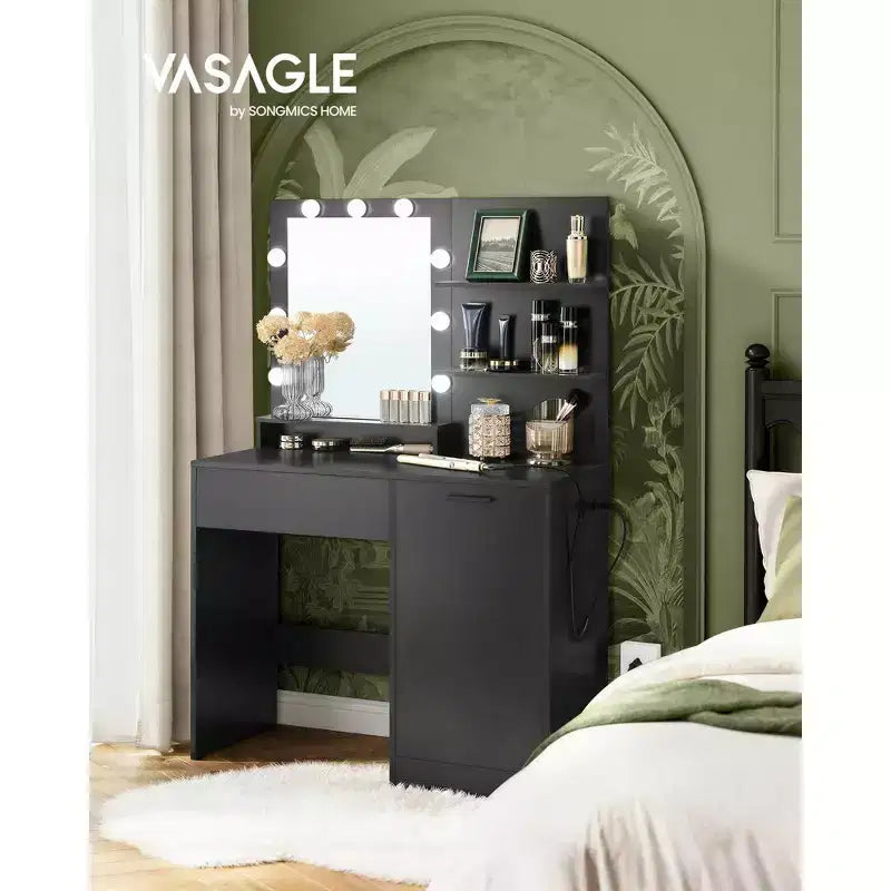 Coiffeuse avec miroir et lumière