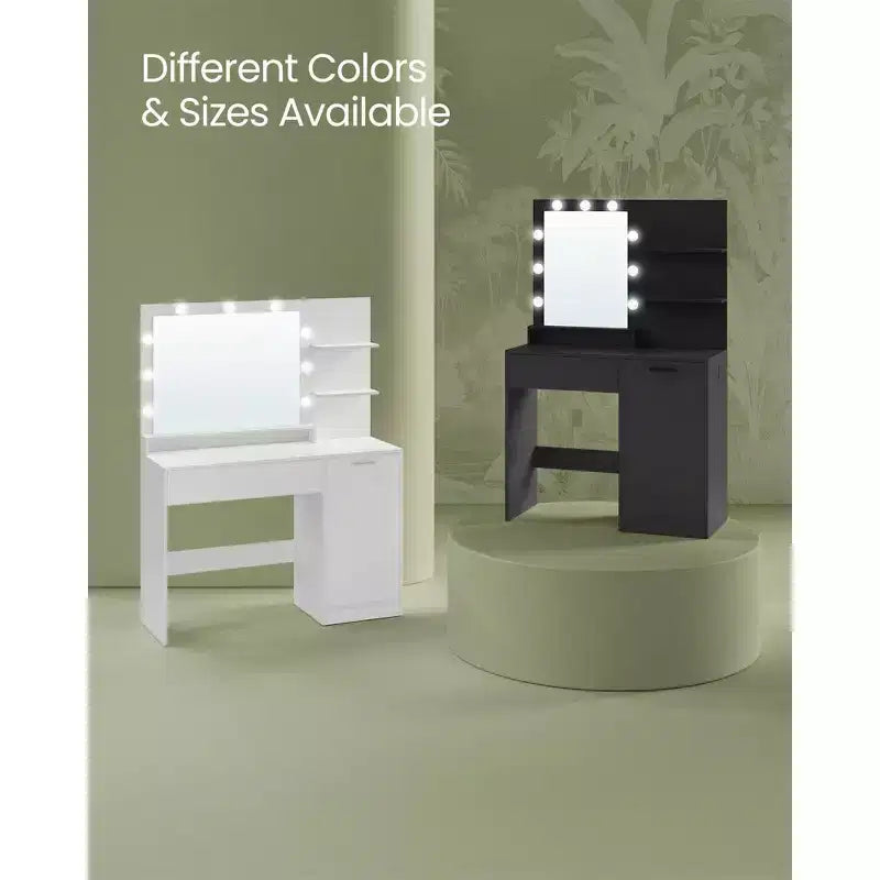 Coiffeuse avec miroir et lumière