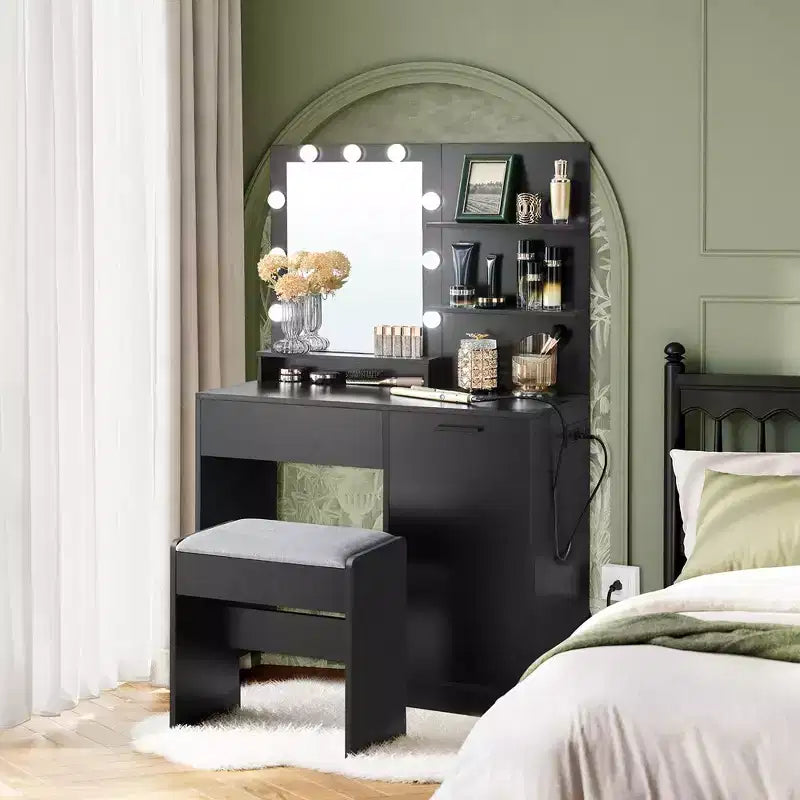 Coiffeuse avec miroir et lumière