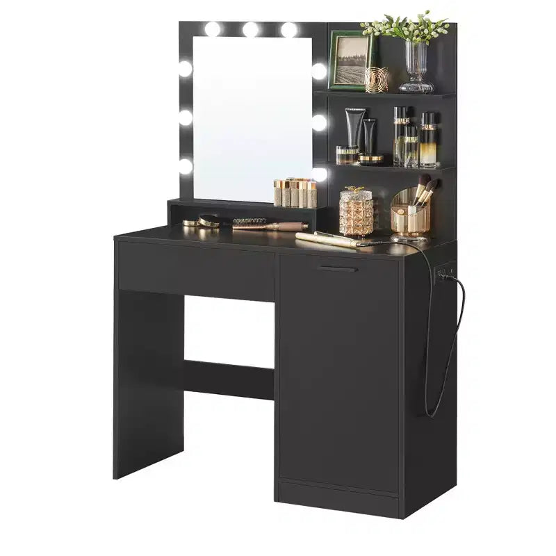 Coiffeuse avec miroir et lumière