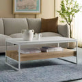 Table basse - Marbre blanc/couleur naturelle