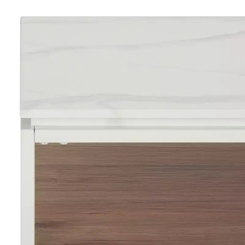 Table basse - Marbre blanc/couleur naturelle