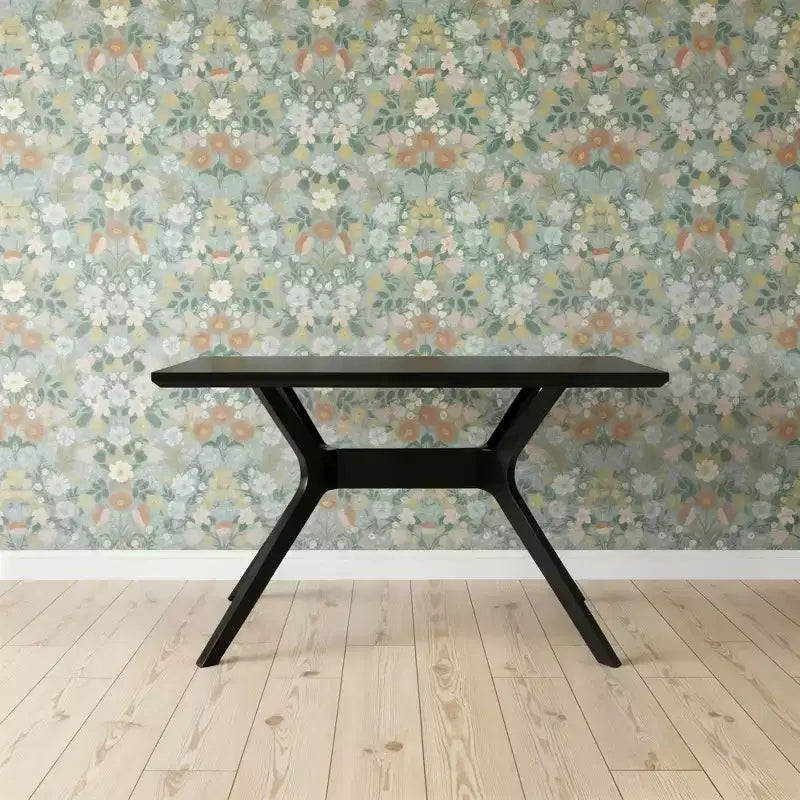 Table à manger rectangulaire à piètement croisé
