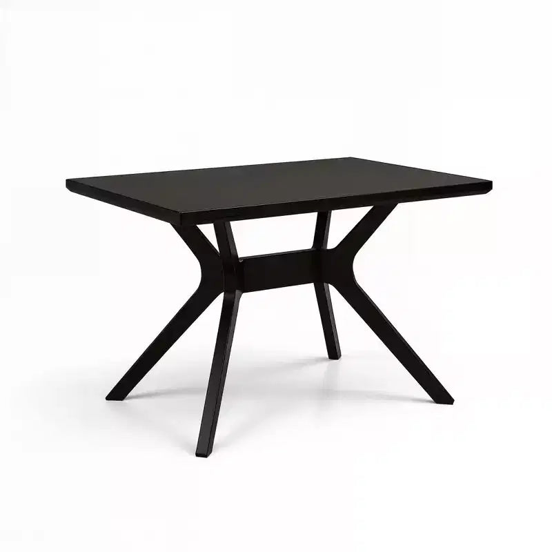 Table à manger rectangulaire à piètement croisé
