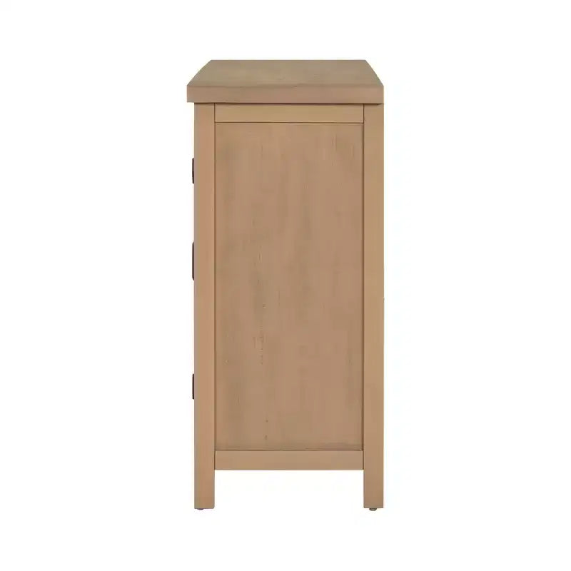 Buffet rustique à 4 portes et 51 rangements avec étagères réglables et poignées en métal
