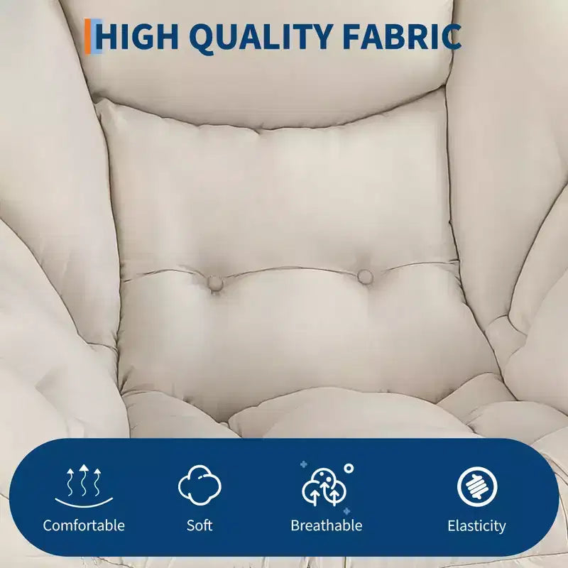 Fauteuil confortable avec poches latérales - chaise de lecture décontractée pour salon
