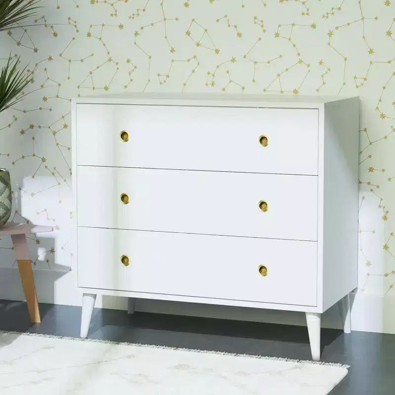 Commode de rangement à 3 tiroirs du milieu du siècle