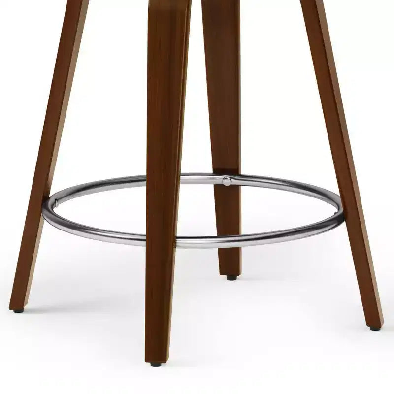 Tabouret de bar pivotant noir hauteur comptoir : Carré, rembourré, réglable, similicuir